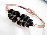 samiksha 18K Rose gold plated oil drop bangle - Samiksha's - Bangles - www.samiksha.com