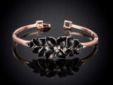 samiksha 18K Rose gold plated oil drop bangle - Samiksha's - Bangles - www.samiksha.com