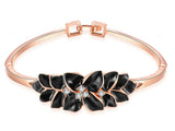 samiksha 18K Rose gold plated oil drop bangle - Samiksha's - Bangles - www.samiksha.com