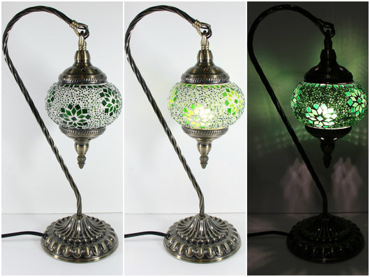 samiksha Hanging Swan Turkish Mosaic Table Lamp - ASL1 - Samiksha's - Lighting - www.samiksha.com