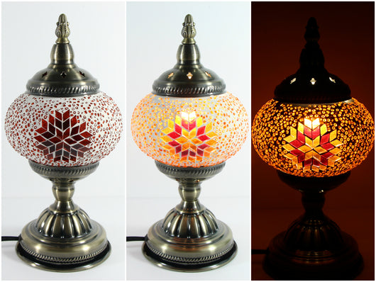 samiksha Turkish Mosaic Table Lamp with Bronze Finish - ACL6 - Samiksha's - Lighting - www.samiksha.com