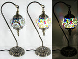 samiksha Hanging Swan Turkish Mosaic Table Lamp - ASL4 - Samiksha's - Lighting - www.samiksha.com