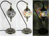 samiksha Hanging Swan Turkish Mosaic Table Lamp - ASL9 - Samiksha's - Lighting - www.samiksha.com