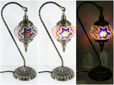 samiksha Hanging Swan Turkish Mosaic Table Lamp - ASL5 - Samiksha's - Lighting - www.samiksha.com