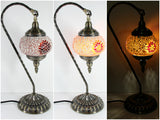 samiksha Hanging Swan Turkish Mosaic Table Lamp - ASL6 - Samiksha's - Lighting - www.samiksha.com