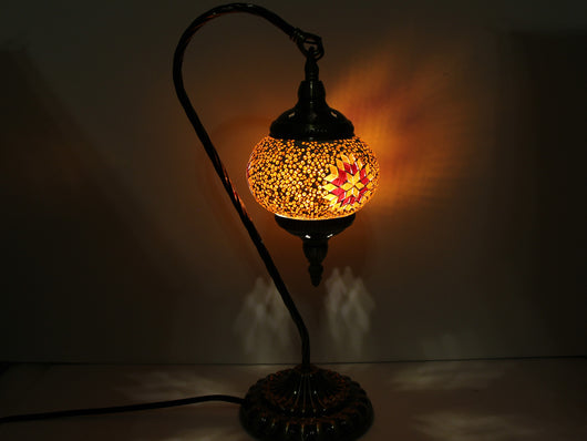samiksha Hanging Swan Turkish Mosaic Table Lamp - ASL6 - Samiksha's - Lighting - www.samiksha.com