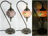 samiksha Hanging Swan Turkish Mosaic Table Lamp - ASL7 - Samiksha's - Lighting - www.samiksha.com