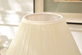 samiksha LED Table Lamp with Colorful Carved Flowers and Mushroom Pleated Silk Shade - Samiksha's - Lighting - www.samiksha.com