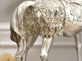 samiksha Majestic Horse Sculpture with a Metallic Silver Finish - Samiksha's - Sculptures - www.samiksha.com