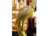 samiksha Exquisite Pair of Hand Painted Peacock Sculptures - Green & Red - Samiksha's - Sculptures - www.samiksha.com