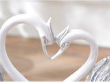 samiksha Swan Heart Sculpture - Gold, Silver or Bronze - Samiksha's - Swans - www.samiksha.com