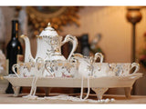 samiksha Classic 10 Piece Fine Porcelain Floral Tea Set - Samiksha's - Tea Sets - www.samiksha.com