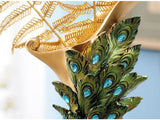 samiksha Beautiful Peacock Statue Vase with Embedded Jewels - Samiksha's - Vase - www.samiksha.com