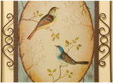 samiksha Lover Birds Metal Art - 2 Piece Set - Blue & Yellow - Samiksha's - Wall Art - www.samiksha.com 
