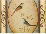 samiksha Lover Birds Metal Art - 2 Piece Set - Blue & Yellow - Samiksha's - Wall Art - www.samiksha.com