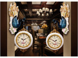 samiksha Double Sided Hanging Peacock Clock - Samiksha's - Wall Clocks - www.samiksha.com
