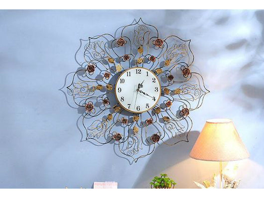 samiksha Antique look Metallic Copper Wall Clock - Samiksha's - Wall Clocks - www.samiksha.com