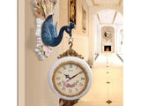 samiksha Double Sided Hanging Peacock Clock - Samiksha's - Wall Clocks - www.samiksha.com