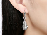 samiksha Silver plated water drop earrings - Samiksha's - Ear Rings - www.samiksha.com 