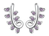 samiksha Trendy 925 silver plated jewelry set with lavender zircons - Samiksha's - Jewelry Set - www.samiksha.com 