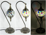 samiksha Hanging Swan Turkish Mosaic Table Lamp - ASL4 - Samiksha's - Lighting - www.samiksha.com 