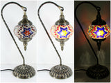 samiksha Hanging Swan Turkish Mosaic Table Lamp - ASL5 - Samiksha's - Lighting - www.samiksha.com 