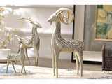 samiksha Family of Three Bighorn Sheep Sculptures with Golden Horns - Samiksha's - Sculptures - www.samiksha.com 