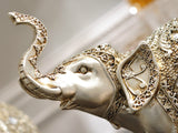 samiksha Pair of Magnificent Antique Look Bronze Elephant Sculptures - Samiksha's - Sculptures - www.samiksha.com 