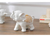samiksha Family of Three Little Elephant Sculptures - White - Samiksha's - Sculptures - www.samiksha.com 