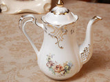 samiksha Classic 10 Piece Fine Porcelain Floral Tea Set - Samiksha's - Tea Sets - www.samiksha.com 