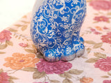 samiksha Pair of Happy Cats Sculpture - Blue - Samiksha's - Sculptures - www.samiksha.com 