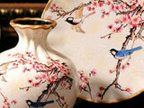 samiksha Cherry Blossom Meadow - 3 Piece Ceramic Vase Set - Samiksha's - Vase set - www.samiksha.com 