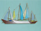 samiksha Sailing Blue Boats - Metal Wall Decor - Samiksha's - Wall Art - www.samiksha.com 