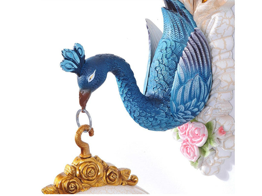 Double Sided Hanging Peacock Clock Samiksha's