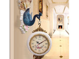 samiksha Double Sided Hanging Peacock Clock - Samiksha's - Wall Clocks - www.samiksha.com 
